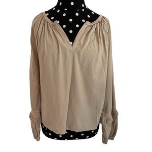 Evereve Elle Poplin Top NWT XS
